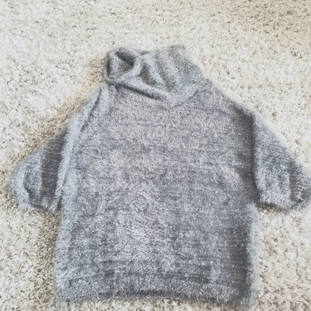 (S) Nine West EyeLash Sweater Cozy Warm Luxurious Dressy Knit Oversized Loose